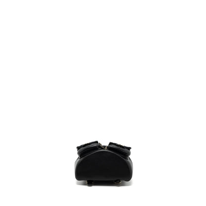 Chanel 23A mini triple pack backpack calfskin black L (microchip )