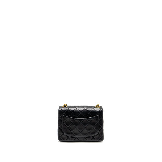 Chanel Vintage Mini Square Flap Bag Lambskin Black