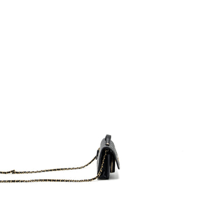 Chanel mini business affinity flap bag with chain caviar black L (microchip)