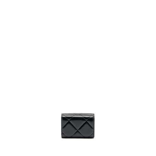 Chanel 19 compact wallet lambskin black  (microchip)