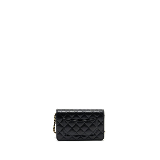 Chanel Classic Wallet on Chain Caviar black  (microchip)