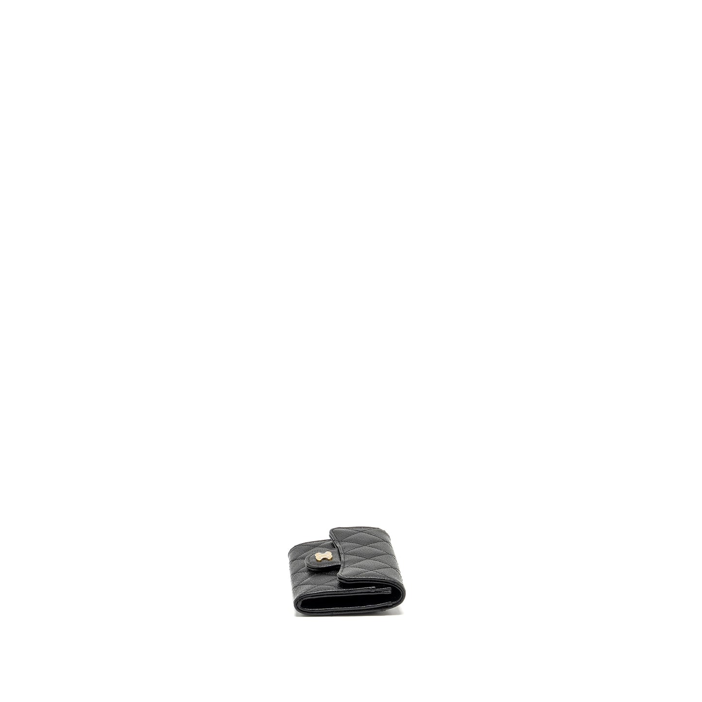 Chanel Classic Flap Card Holder CAVIAR BLACK  (Microchip)