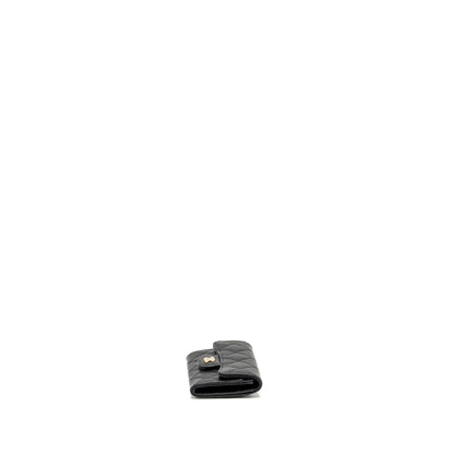 Chanel Classic Flap Card Holder CAVIAR BLACK  (Microchip)