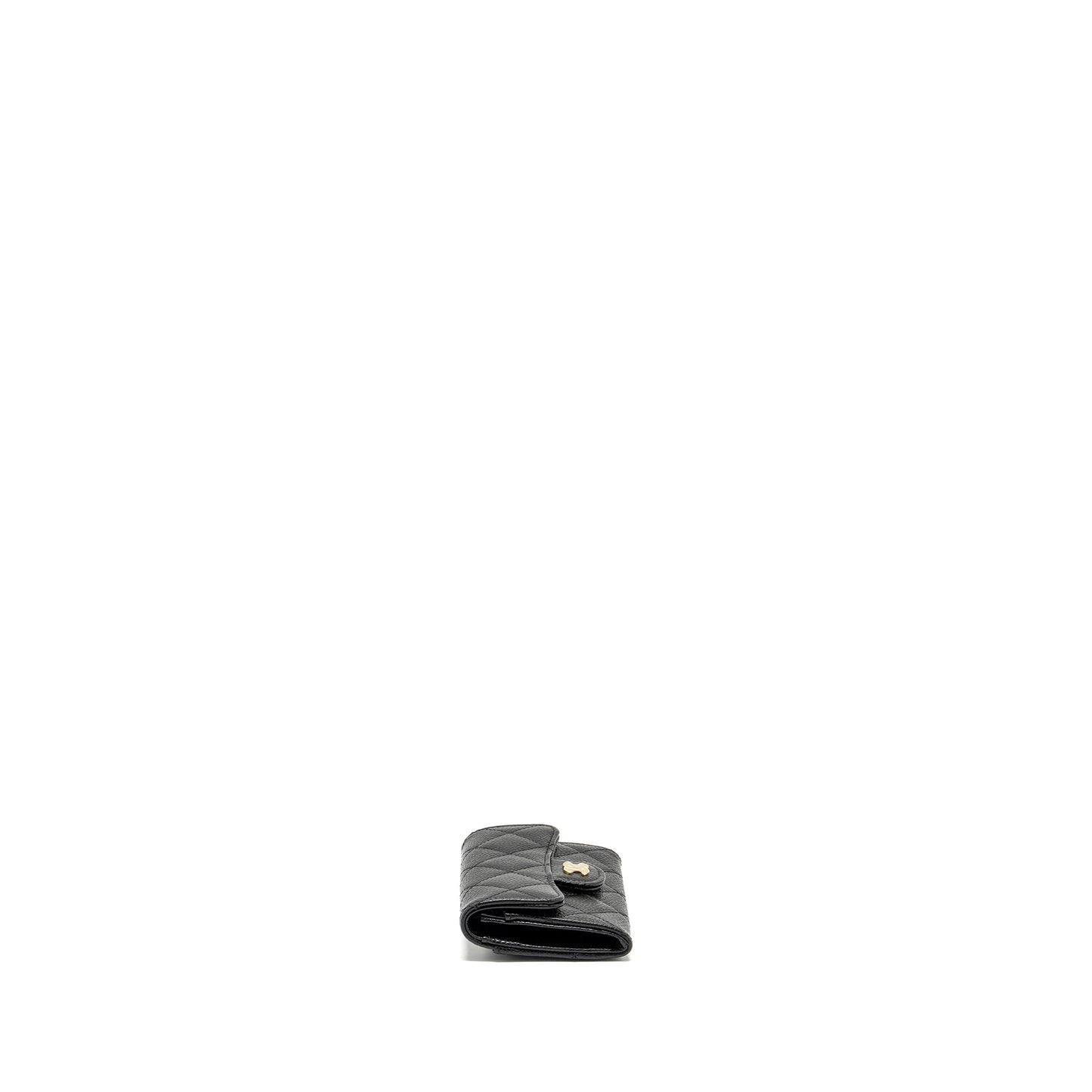 Chanel Classic Flap Card Holder CAVIAR BLACK  (Microchip)