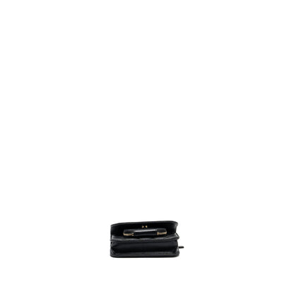 Chanel mini business affinity flap bag with chain caviar black L (microchip)