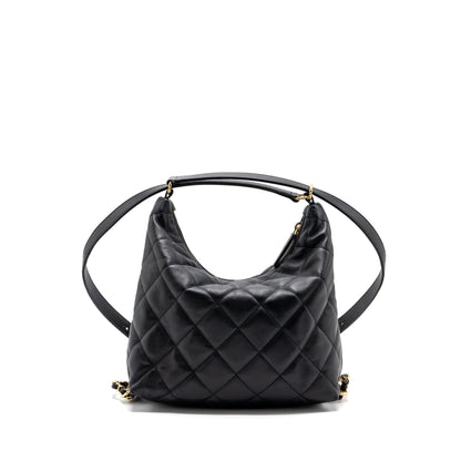 Chanel 22B hobo bag lambskin black  (microchip)