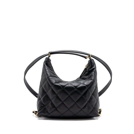 Chanel 22B hobo bag lambskin black  (microchip)