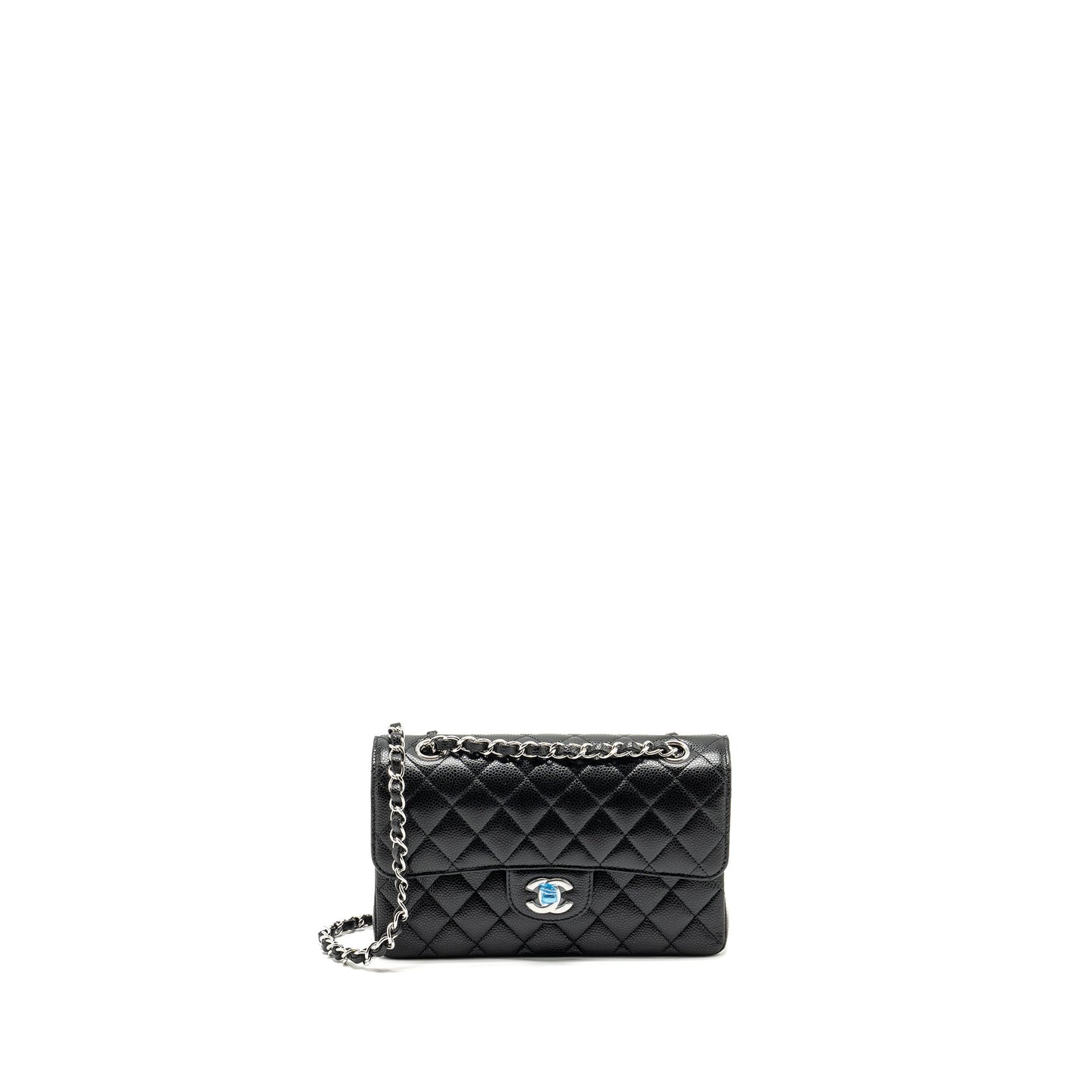 Chanel Small Classic Double Flap Bag Caviar BLACK  (Microchip)