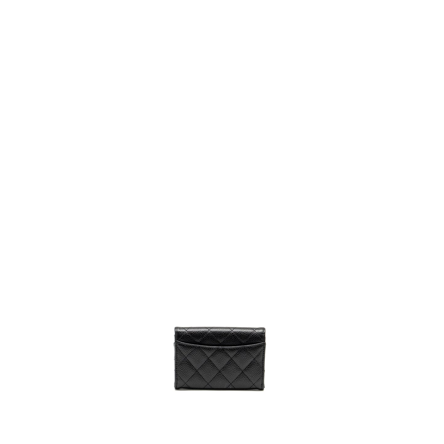 Chanel Classic Flap Card Holder CAVIAR BLACK  (Microchip)