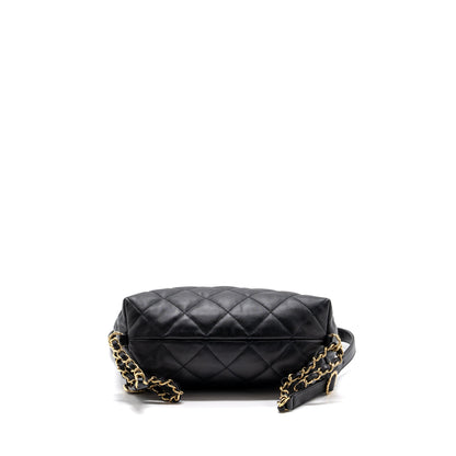 Chanel 22B hobo bag lambskin black  (microchip)