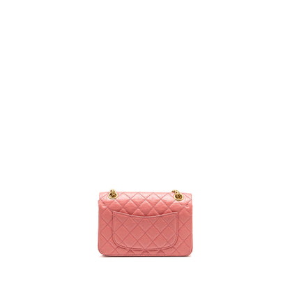 Chanel Mini 2.55 Reissue flap bag calfskin pink