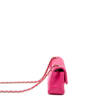 Chanel Mini Rectangular Flap Bag Lambskin Pink L