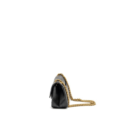 Chanel Mini 2.55 Reissue Chevron Calfskin BLACK  (Microchip)