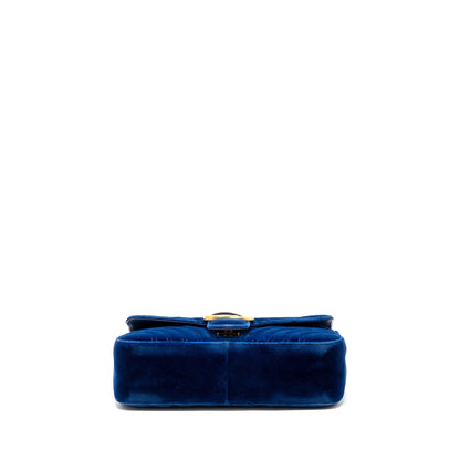 Gucci GG marmont shoulder bag velvet blue