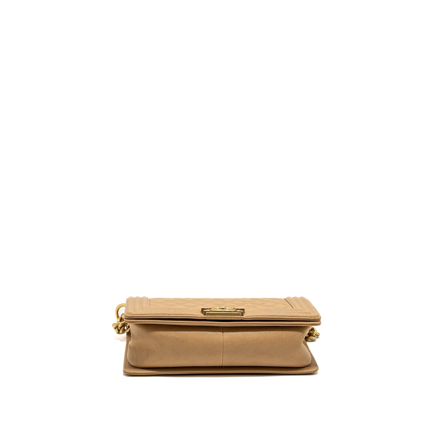 Chanel Medium Boy Bag Caviar Beige