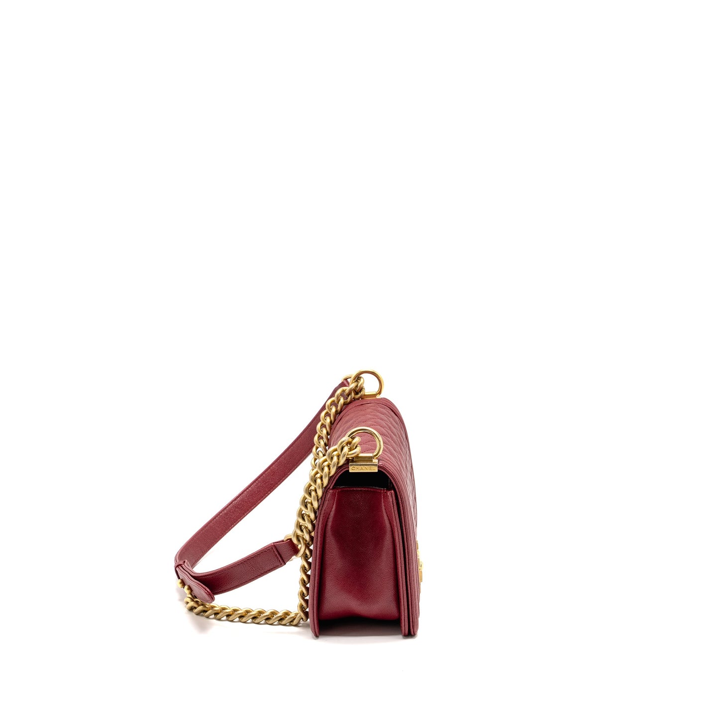 Chanel Medium Boy Bag Caviar Red
