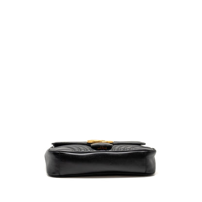 Gucci Medium GG Marmont Shoulder Bag Calfskin Black
