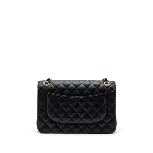 Chanel jumbo classic double flap bag caviar Black