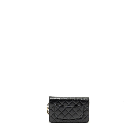 Chanel Classic Wallet on Chain Caviar BLACK  (Microchip)