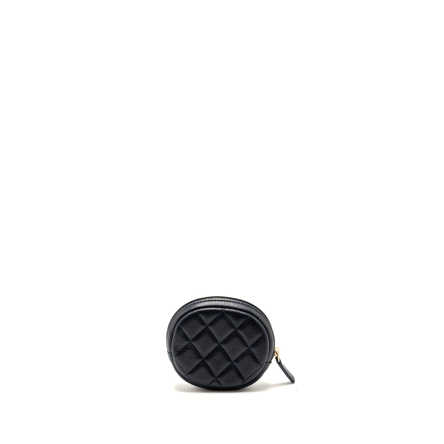Chanel Mini Zipper Coin Purse Caviar Navy L