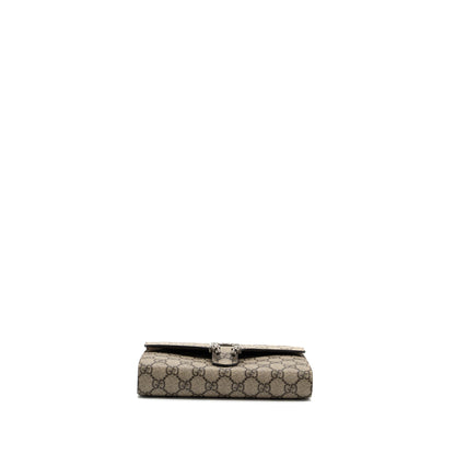 Gucci Dionysus Wallet On Chain GG Supreme Canvas/ Leather Beige/ Ebony SHW