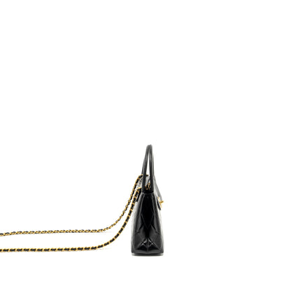 Chanel Mini Kelly Shopping TOTE Bag Calfskin Black  (Microchip)