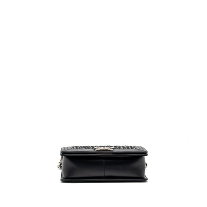 Chanel Medium Boy Bag Tweed/Calfskin black/Multicolour