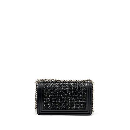 Chanel Medium Boy Bag Tweed/Calfskin black/Multicolour