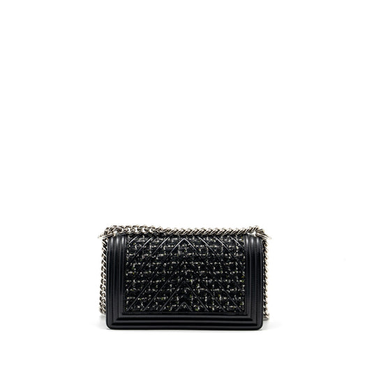 Chanel Medium Boy Bag Tweed/Calfskin black/Multicolour