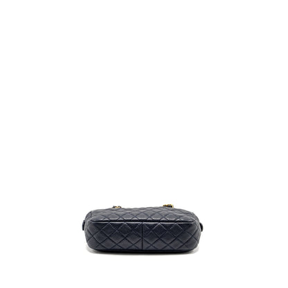 Chanel 18C CC Camera Bag Calfskin Navy