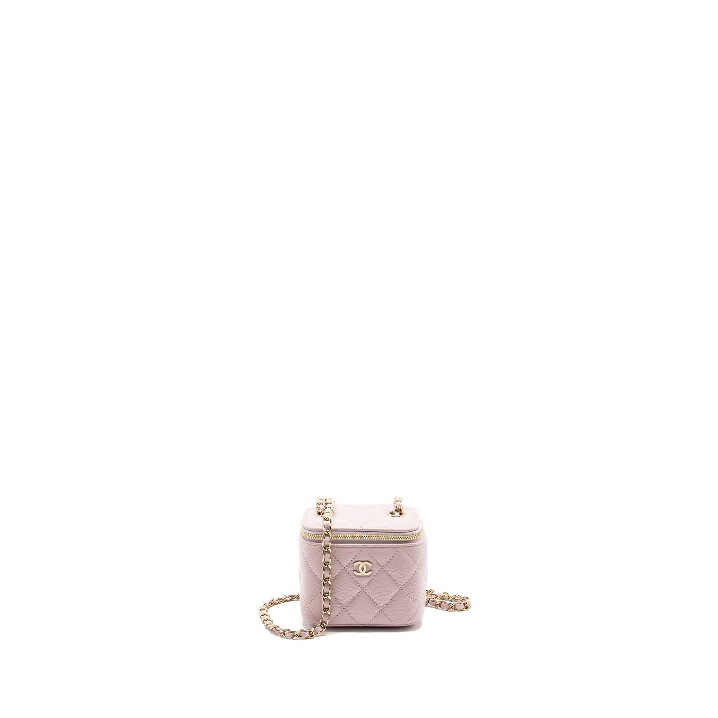 Chanel Mini vanity with chain caviar pink L