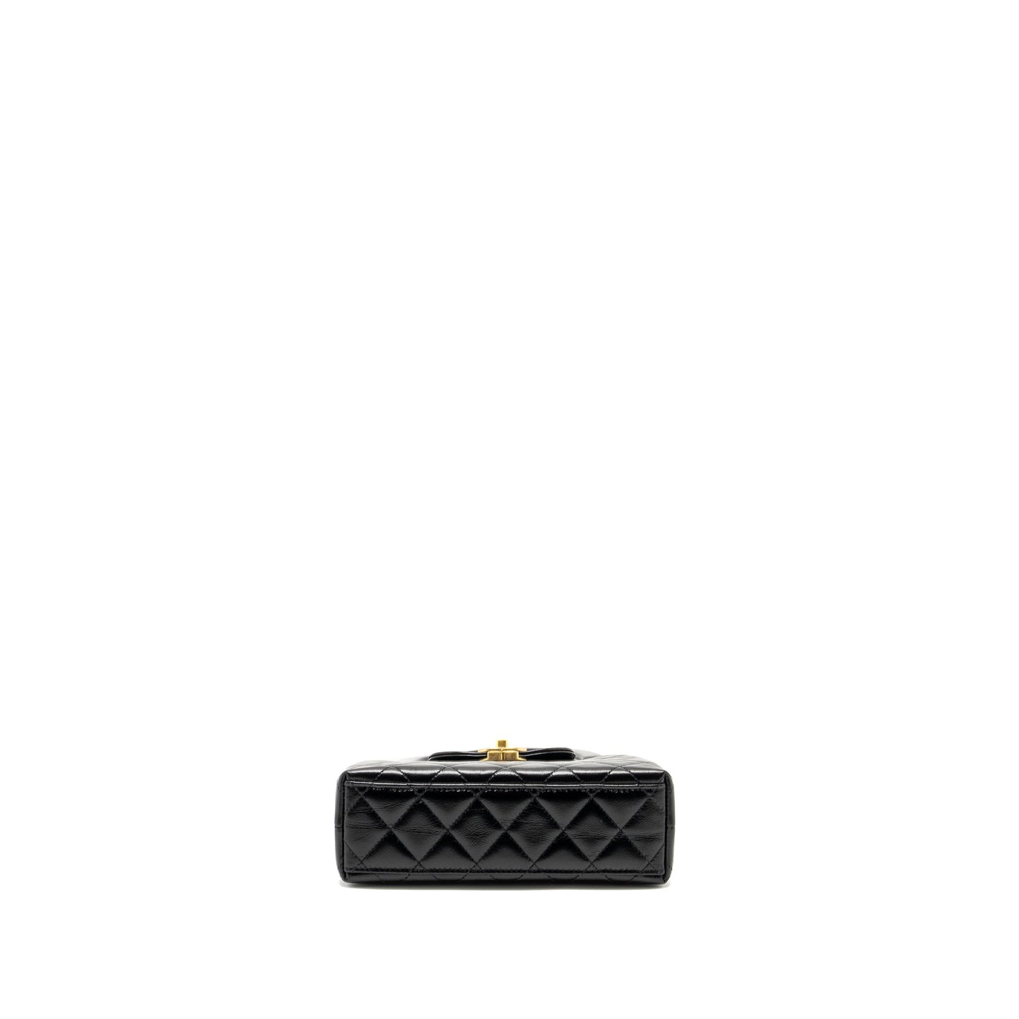 Chanel Mini Kelly Shopping TOTE Bag Calfskin Black  (Microchip)