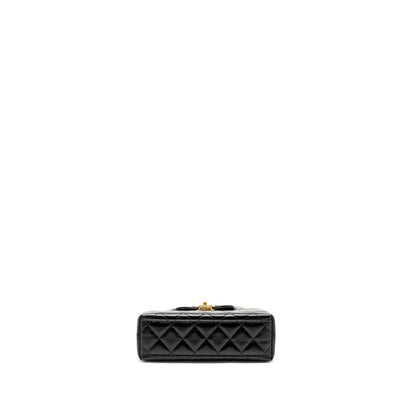 Chanel Mini Kelly Shopping TOTE Bag Calfskin Black  (Microchip)