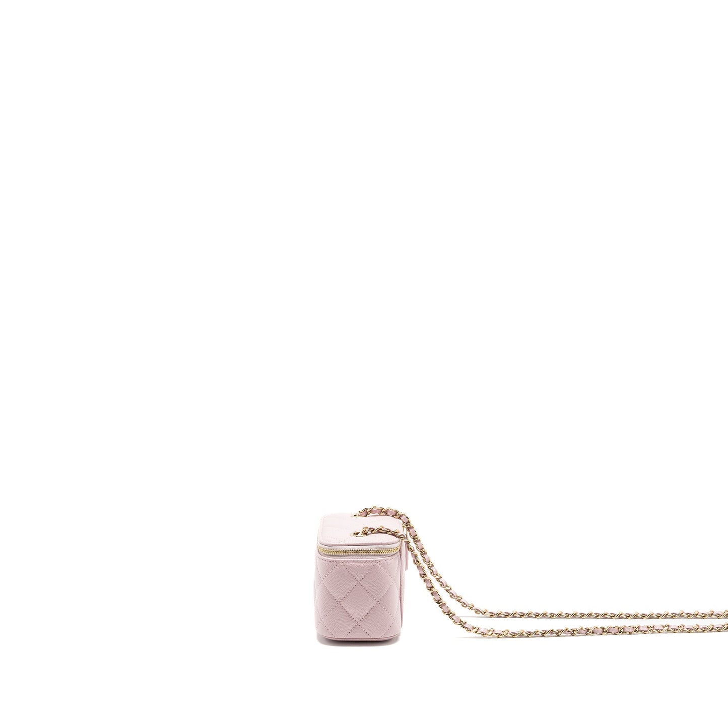 Chanel Mini vanity with chain caviar pink L
