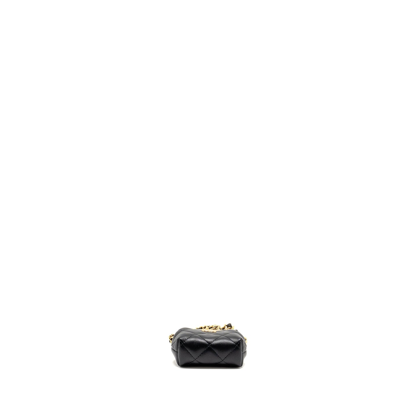 Chanel 23p Mini Coin Purse with Chain Calfskin Black L(microchip)