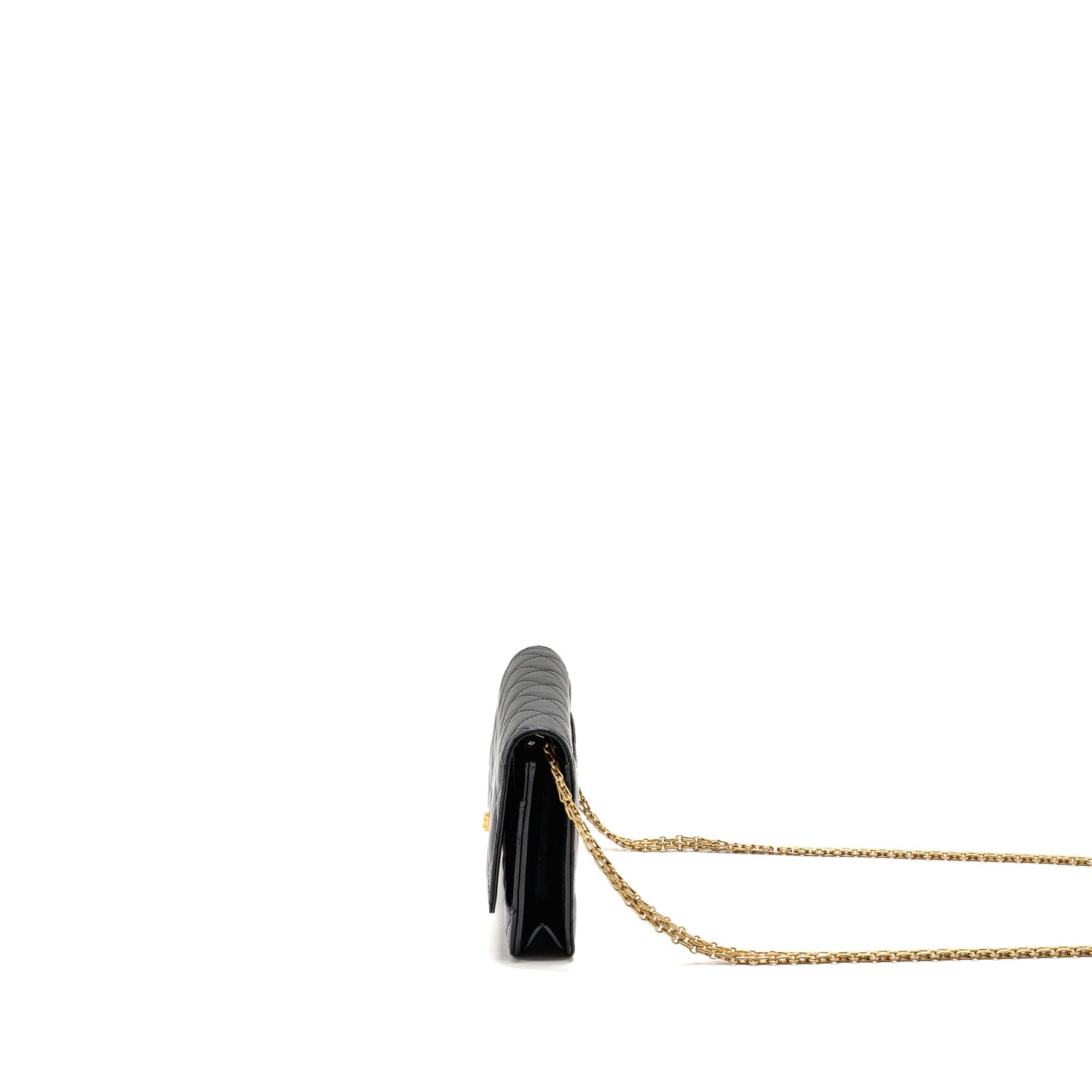 Chanel 2.55 Reissue Wallet on Chain Lambskin Black  (Microchip)