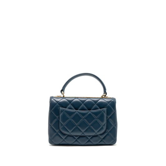 Chanel Small Trendy CC Flap Bag Lambskin Blue