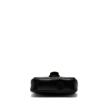 Gucci Mini GG Marmont Bag Calfskin Black Brushed