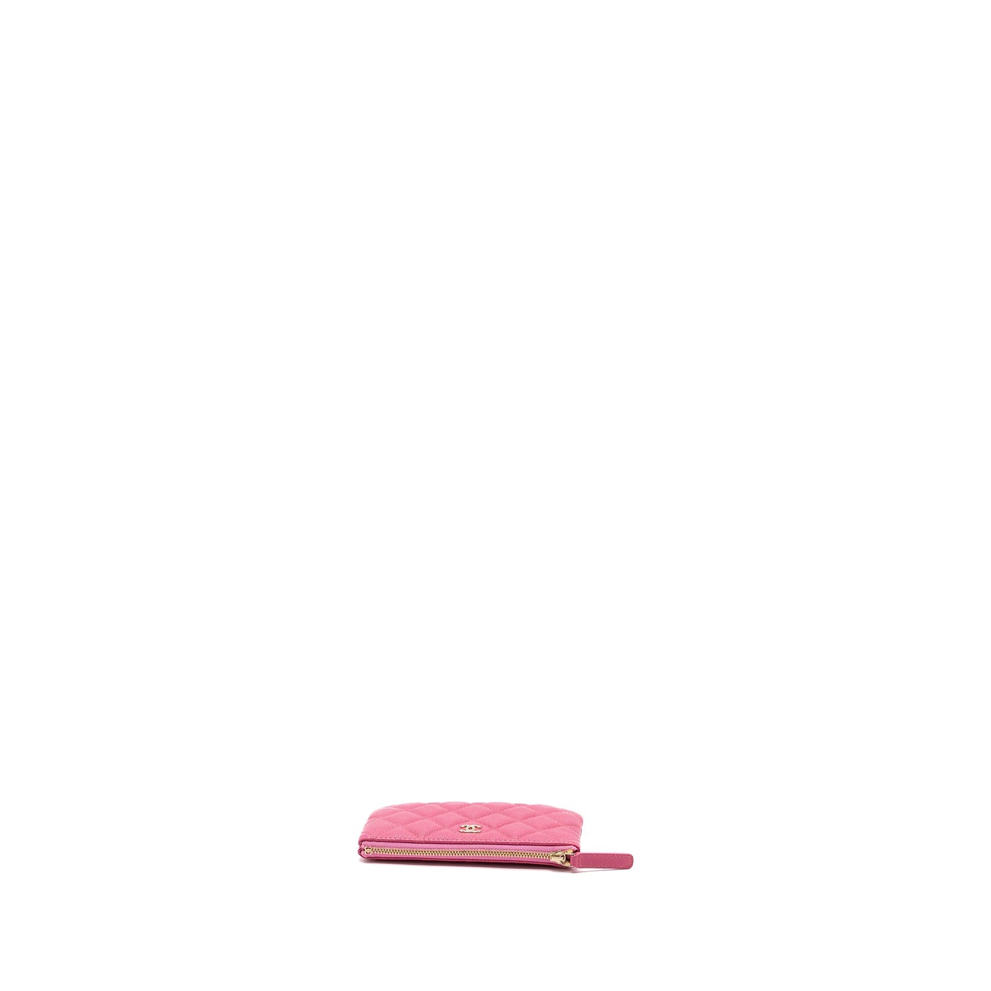 Chanel zippy pouch caviar pink L
