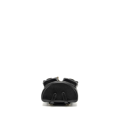 CHANEL 24A Mini Duma Backpack Grained Calfskin Black L (Microchip)