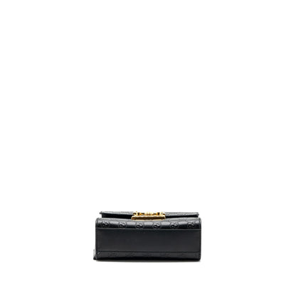 Gucci Small Padlock Chain Bag Calfskin Black
