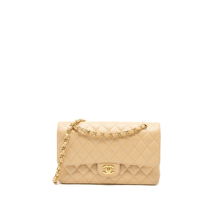 Chanel Medium Classic Double Flap Bag Caviar Beige