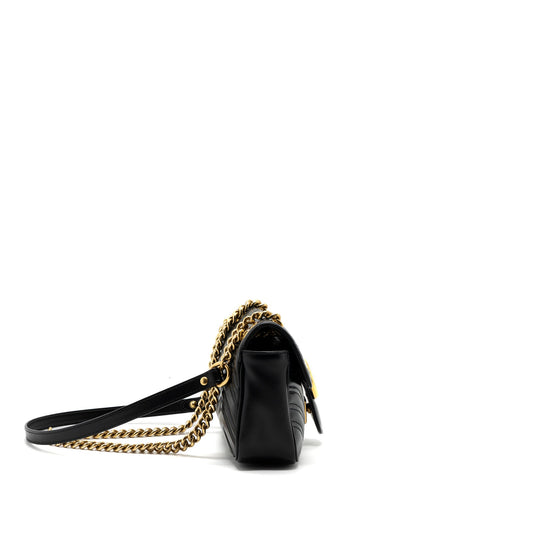Gucci Mini GG Marmont Bag Calfskin Black Brushed