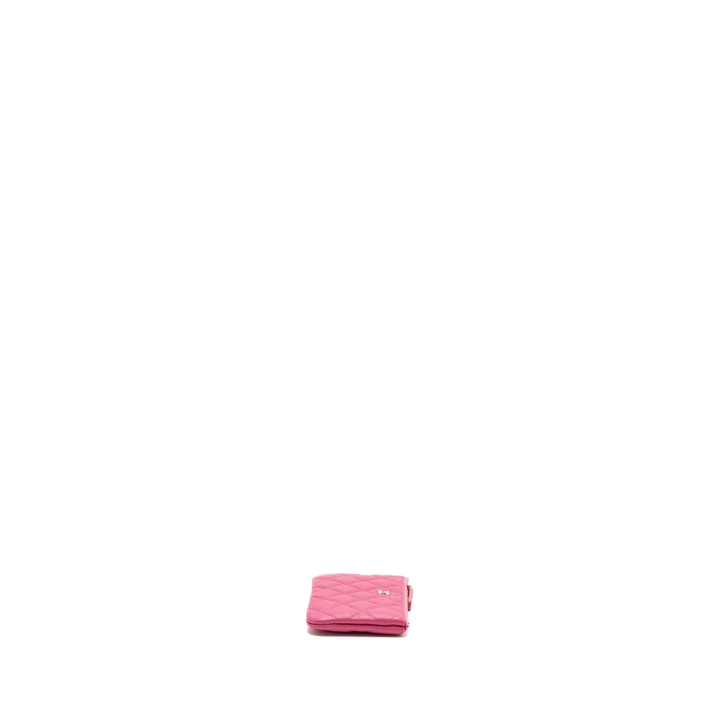 Chanel zippy pouch caviar pink L