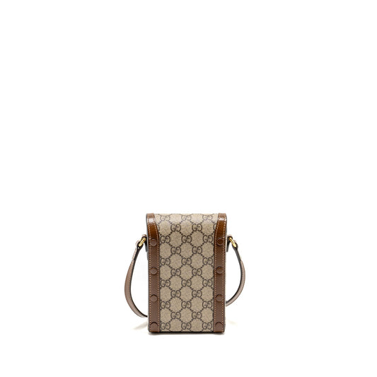 Gucci Horsebit 1955 Mini Bag GG Supreme Canvas Brown/Multicoloured