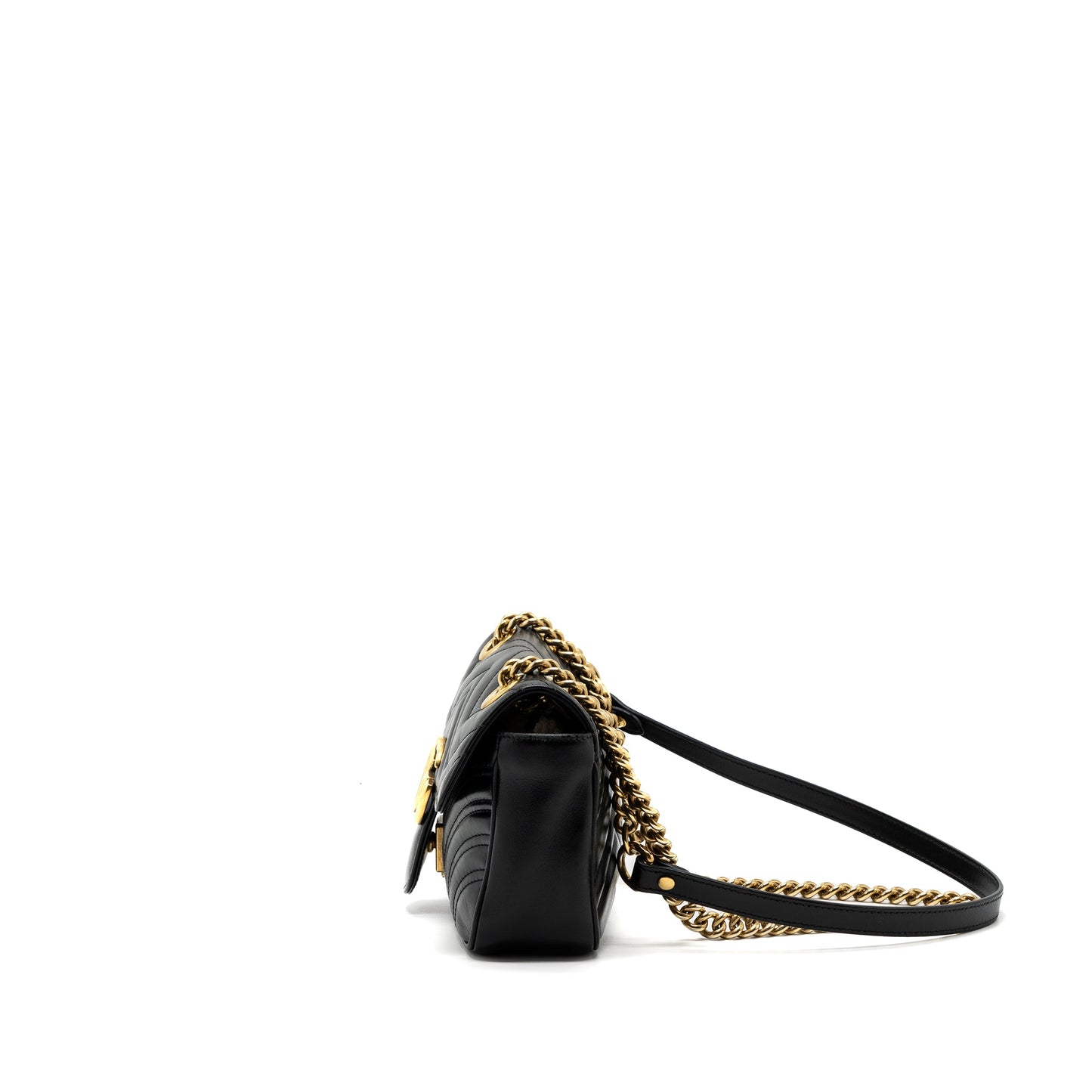Gucci Mini GG Marmont Bag Calfskin Black Brushed