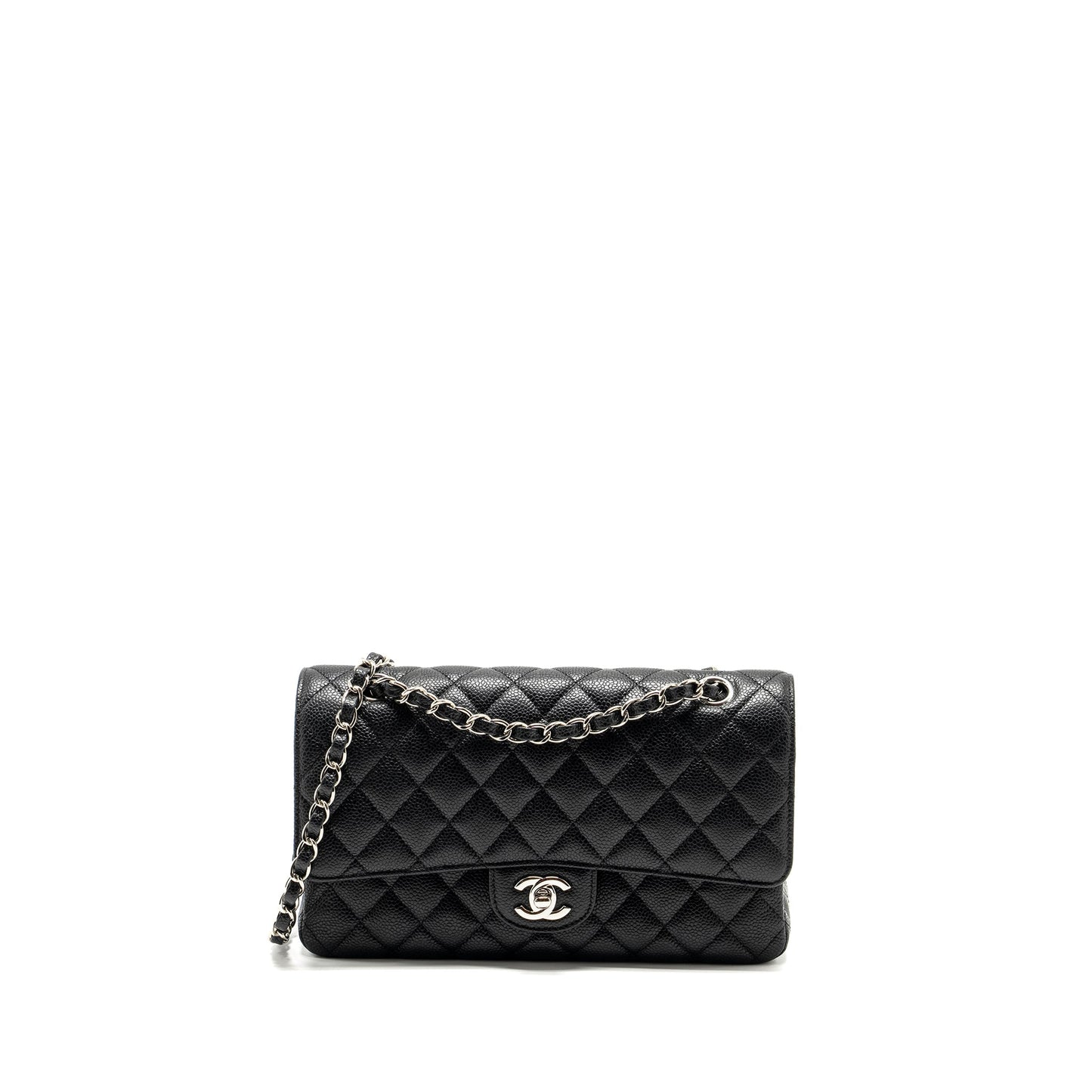 Chanel Medium Classic Double Flap Bag Caviar Black