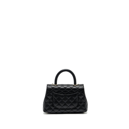 Chanel Small Coco Handle Caviar black L