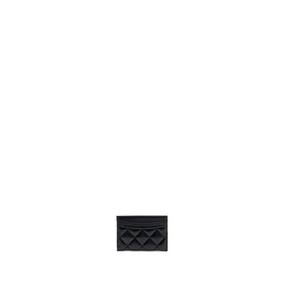 Chanel Classic Card Holder caviar black  (microchip)
