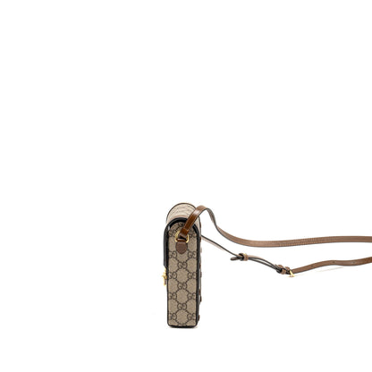 Gucci Horsebit 1955 Mini Bag GG Supreme Canvas Brown/Multicoloured